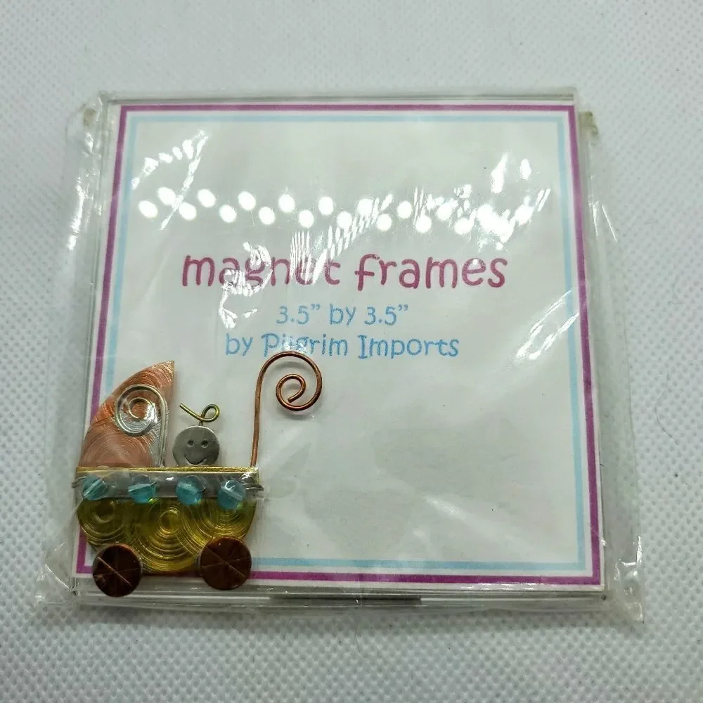 NIB Pilgrim Imports Magnetic Baby Picture Frame